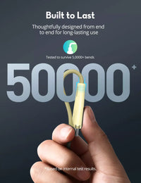 RAVPower RP-CB1037 60W C-C 1.2M USB2.0 3A Cable yellow