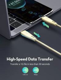 RAVPower RP-CB1037 60W C-C 1.2M USB2.0 3A Cable yellow