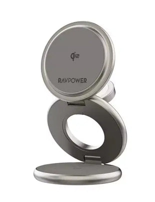 RAVPower RP-WC1008 Premium Foldable 3 in 1 Wireless Charger 15W gray