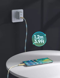 RAVPower RP-CB1037 60W C-C 1.2M USB2.0 3A Cable yellow