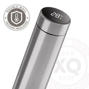 XQISIT Smart Bottle 480ml silver colored