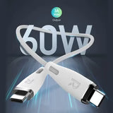 RAVPower RP-CB1037 60W C-C 1.2M USB2.0 3A Cable White