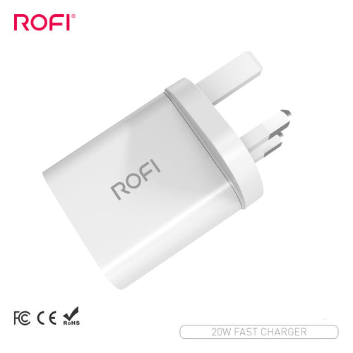 ROFI  20W Charging Plug Power Adaptor type C \ with cable C to L