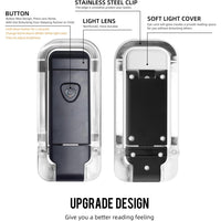 Litom Generic Rechargeable Book Light Reading Light, Portable USB Rechargeable LED Clip on Book Lights for Reading in Bed, 3 Brightness Adjustable Dimmable Bookmark Light for Eye-Protection, Reading Lamp (Black)