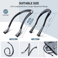 LITOM Amber Neck Light, Eye-Caring Anti-Blue Book Light 4 LED Reading Light with 3 Colors 6 Brightness, Rechargeable up to 80H for Reading in Bed, Knitting, Camping, Repairing