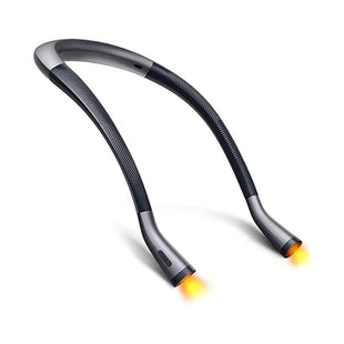 LITOM Amber Neck Light, Eye-Caring Anti-Blue Book Light 4 LED Reading Light with 3 Colors 6 Brightness, Rechargeable up to 80H for Reading in Bed, Knitting, Camping, Repairing