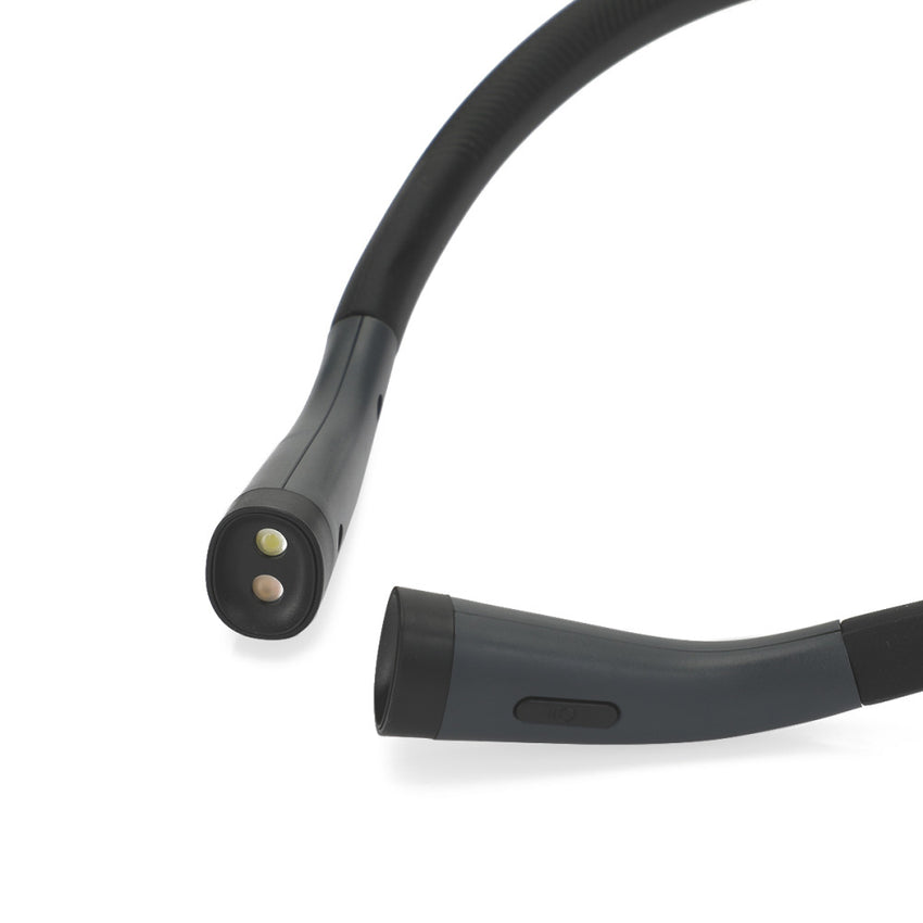 LITOM Amber Neck Light, Eye-Caring Anti-Blue Book Light 4 LED Reading Light with 3 Colors 6 Brightness, Rechargeable up to 80H for Reading in Bed, Knitting, Camping, Repairing