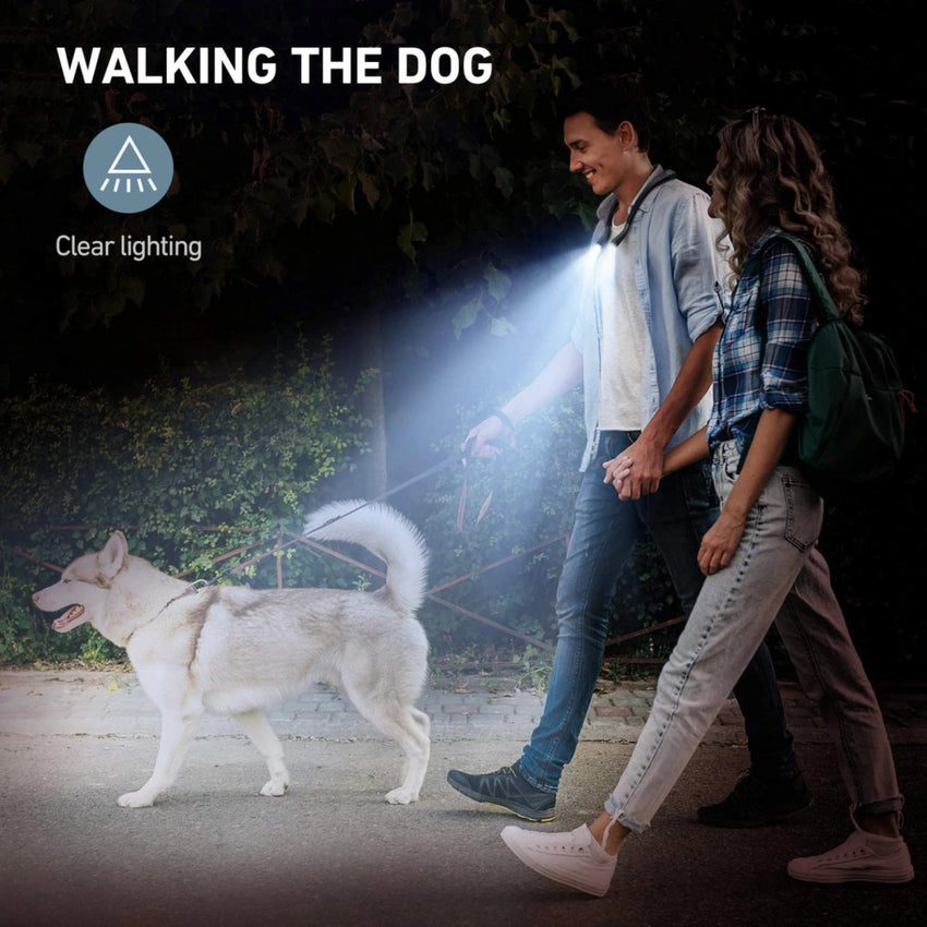 LITOM Amber Neck Light, Eye-Caring Anti-Blue Book Light 4 LED Reading Light with 3 Colors 6 Brightness, Rechargeable up to 80H for Reading in Bed, Knitting, Camping, Repairing