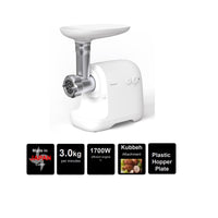 Panasonic Meat Grinder, 1700W, 3 attachment - White