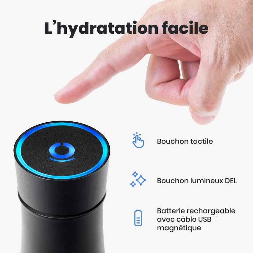 LIZ Smart Bottle 350ml - Black Smart Water Bottle LIZ 350