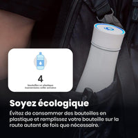 LIZ Smart Bottle 350ml - Black Smart Water Bottle LIZ 350