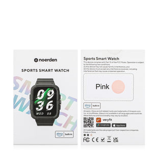 NOERDEN MATE2 Mix & Match Smart Watch  Sports Digital Smartwatch- Pink NWT015 PK