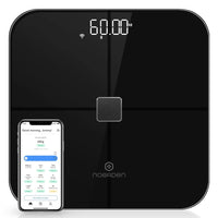 SENSORI Wi-Fi Smart Body Scale with User Auto-recognition to track heart rate and analyze body Black     PNS-0201-IN