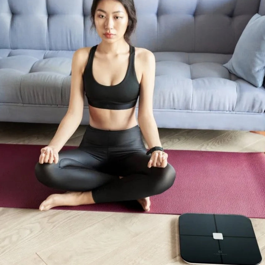 SENSORI Wi-Fi Smart Body Scale with User Auto-recognition to track heart rate and analyze body Black     PNS-0201-IN