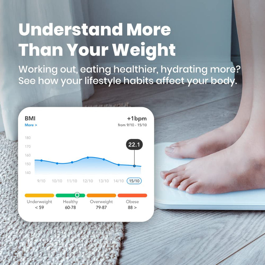 SENSORI Wi-Fi Smart Body Scale with User Auto-recognition to track heart rate and analyze body Black     PNS-0201-IN