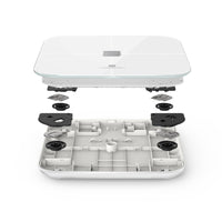 SENSORI Wi-Fi Smart Body Scale with User Auto-recognition to track heart rate and analyze body White     PNS-0202-IN