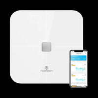 SENSORI Wi-Fi Smart Body Scale with User Auto-recognition to track heart rate and analyze body White     PNS-0202-IN