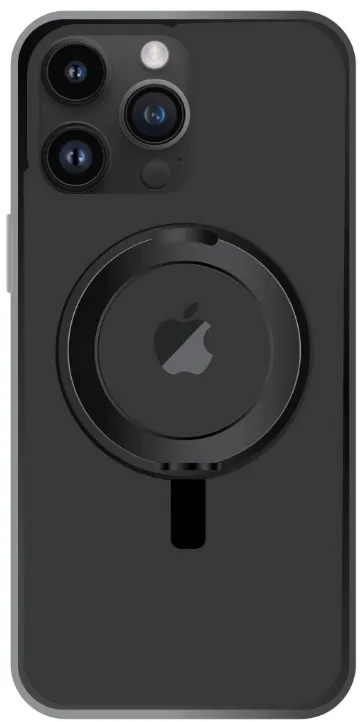 UNIQ HYBRID IPHONE 16 PRO MAX MAGCLICK CHARGING SWIVIX WITH 360 ROTATING KICKSTAND - CARBON (BLACK)