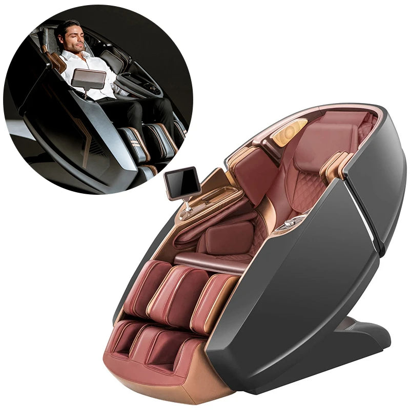 ROTAI LUXURY MASSAGE CHAIR GRAY-RED RT8900