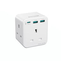 RAVPower PD 20W Wall Charger with 3 AC Plug - White