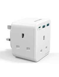 RAVPower PD 20W Wall Charger with 3 AC Plug - White