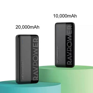RAVPower RP-PB1239 PD Pioneer 20W 10000mAh + 20000mAh Power Bank Combo (PB1228 + PB1229) Black