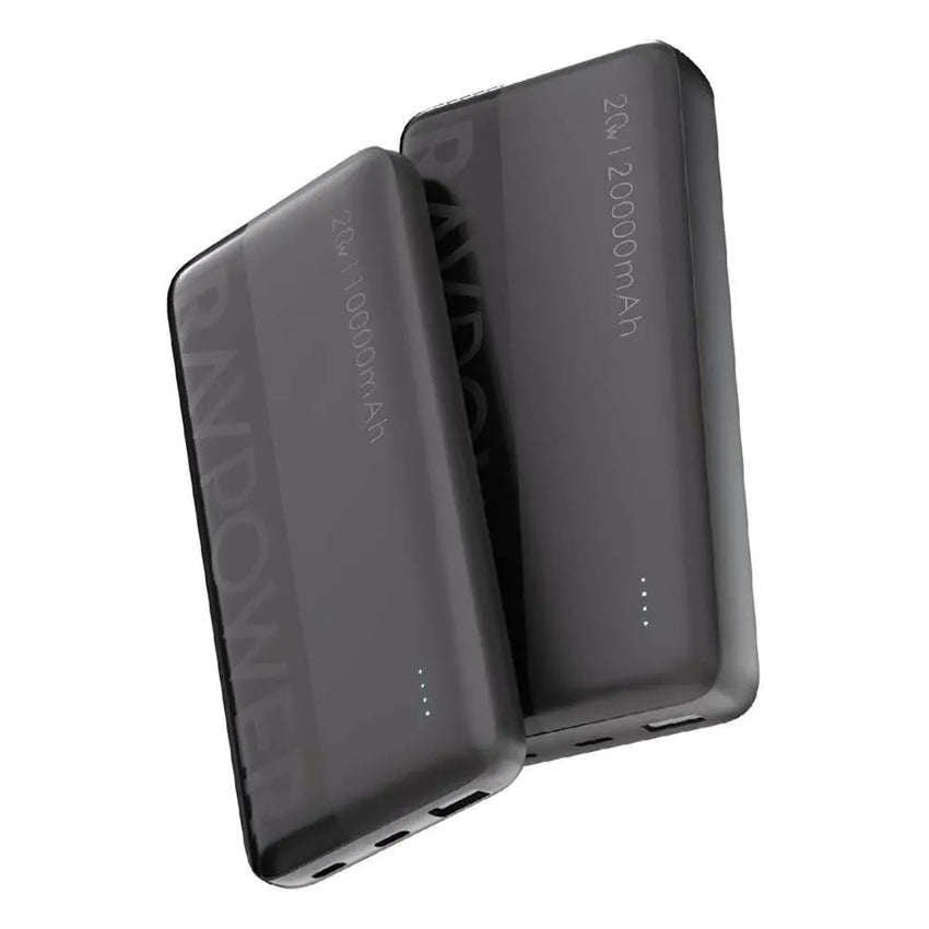 RAVPower RP-PB1239 PD Pioneer 20W 10000mAh + 20000mAh Power Bank Combo (PB1228 + PB1229) Black