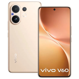Vivo V60 Smartphone (256GB ROM, 12GB RAM) - Gold | 6.78" AMOLED Display | 50MP Camera | 5000 mAh Battery
