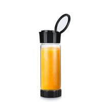 Skykey 480 Ml USB Rechargeable Juicer Bottle With 6 Blades Stainless Steel Glass White 2000 mAh Battery Black Edition - ZDK-C8 Black