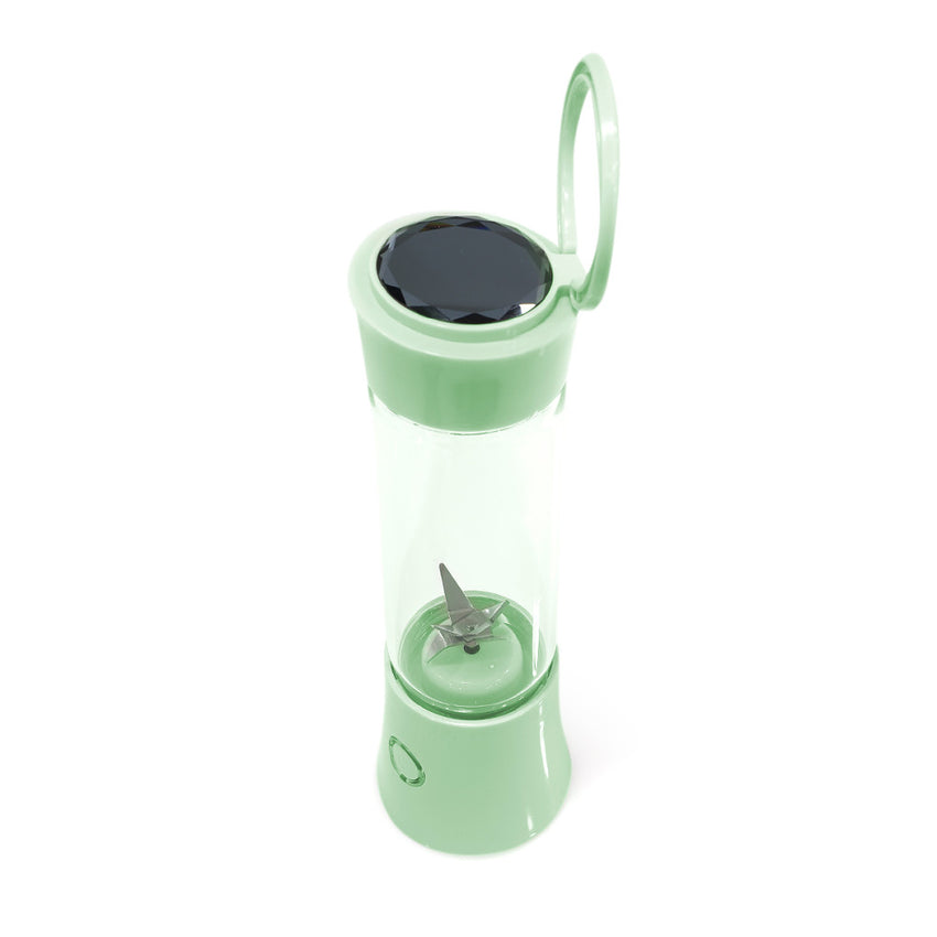Skykey 480 Ml USB Rechargeable Juicer Bottle With 6 Blades Stainless Steel Glass White 2000 mAh Battery Green Edition - ZDK-C8 Green