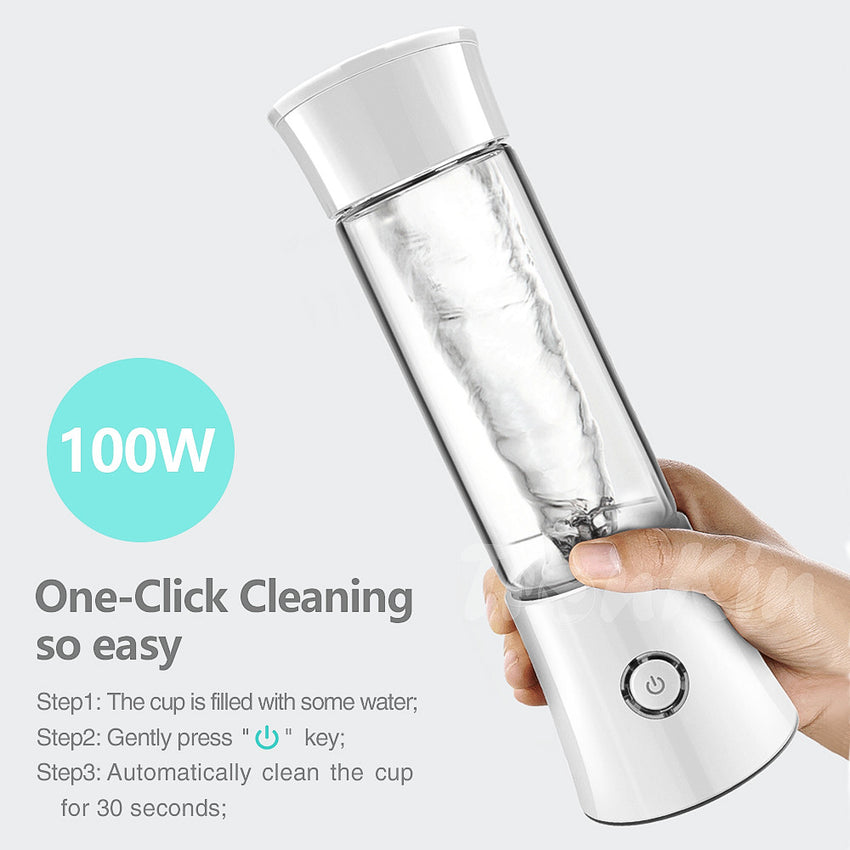 Skykey 480 Ml USB Rechargeable Juicer Bottle With 6 Blades Stainless Steel Glass White 2000 mAh Battery White Edition - ZDK-C8 White