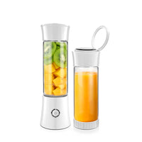 Skykey 480 Ml USB Rechargeable Juicer Bottle With 6 Blades Stainless Steel Glass White 2000 mAh Battery White Edition - ZDK-C8 White