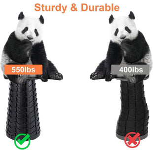 Skykey Adjustable Height Folding Telescopic Chair 400 Lbs Load Collapsible Camping Stool Blue - FOLDCHAIR101-BL