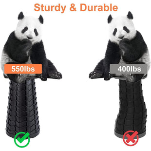 Skykey Adjustable Height Folding Telescopic Chair 400 Lbs Load Collapsible Camping Stool Green - FOLDCHAIR101-GN