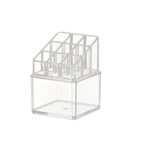 Skykey Clear Makeup Storage Organizer 9-Grid Lipstick Holder Nail Polish Rack PS Material - QY-2711