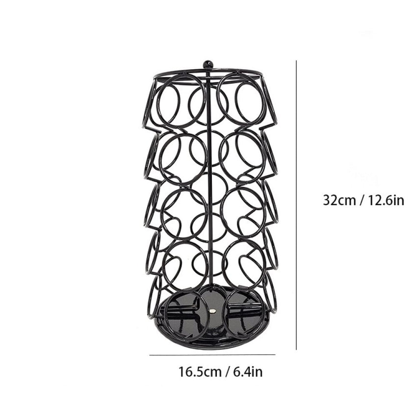 Skykey Coffee Capsule Storage Rack Rotating Holder Compatible With Dolce Gusto 35 Pods Iron Material - QY-1903
