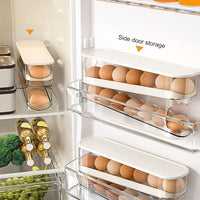 Skykey Egg Storage Box Automatic Rolling Rack 2-Layer 12-Egg Capacity Transparent Design - EGGBOX102