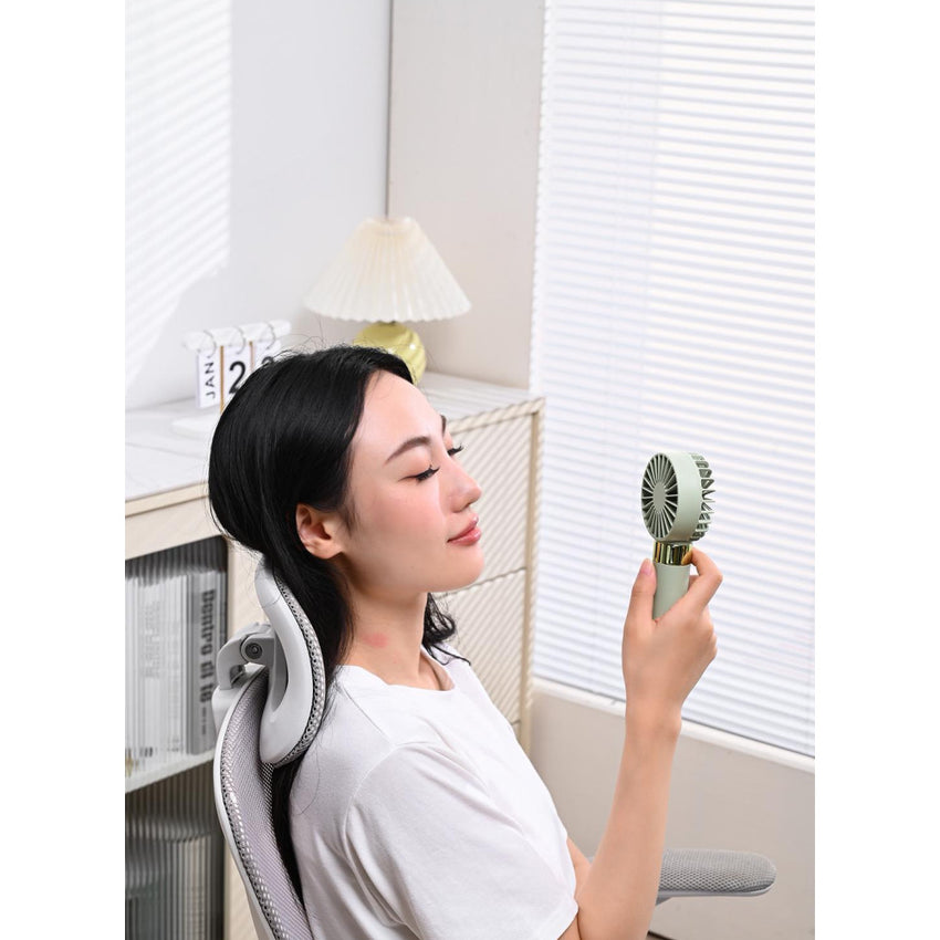 Skykey H25 Pro Mini Fan Green Rechargeable Air Cooler With Power Display Portable Handheld Cooling Fan - H25 Pro Green