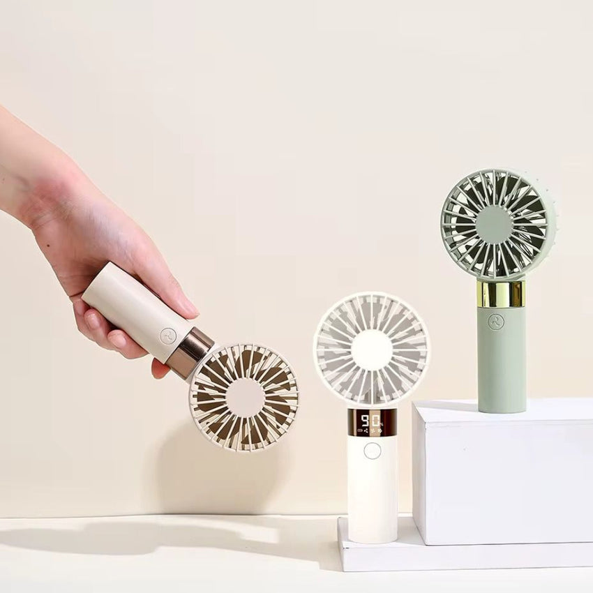 Skykey H25 Pro Mini Fan Green Rechargeable Air Cooler With Power Display Portable Handheld Cooling Fan - H25 Pro Green