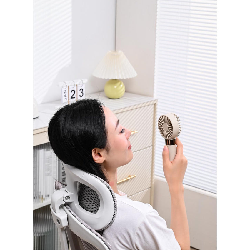 Skykey H25 Pro Mini Fan Khaki Rechargeable Air Cooler With Power Display Portable Handheld Cooling Fan - H25 Pro Khaki