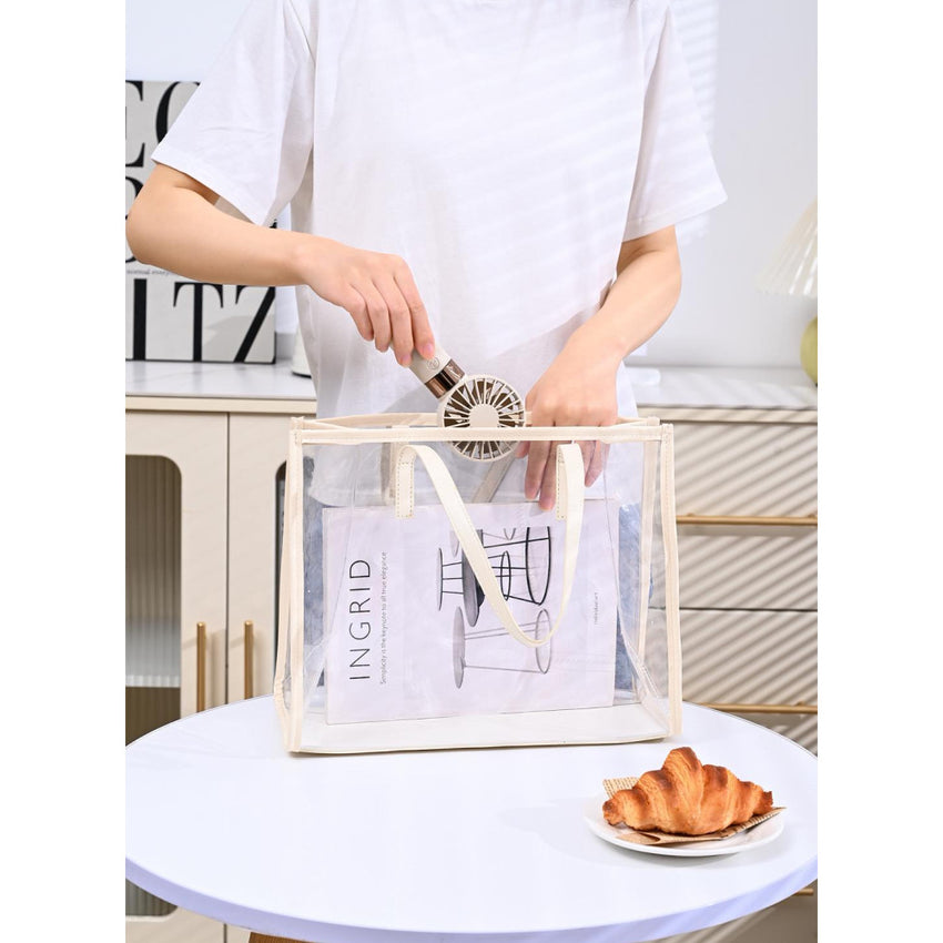 Skykey H25 Pro Mini Fan White Rechargeable Air Cooler With Power Display Portable Handheld Cooling Fan - H25 Pro White