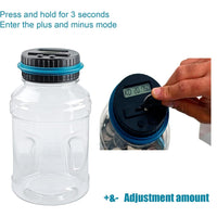 Skykey Large Digital Piggy Bank 1.8 L Coin Counter Money Jar With LCD Display For All Kuwait Coins - DCOINC101