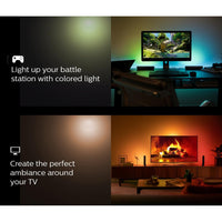 Skykey LED Light Bar RGB Smart Atmosphere Lamp 2 Pcs Dimmable Color Changing With Music Sync Alexa & Google Assistant Compatible Wi-Fi App Control - ALEDLG101