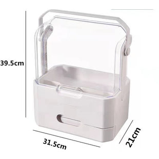 Skykey Makeup Organizer Storage Drawers Acrylic Cosmetic Caddy Dust-Proof Waterproof White - QY-2756