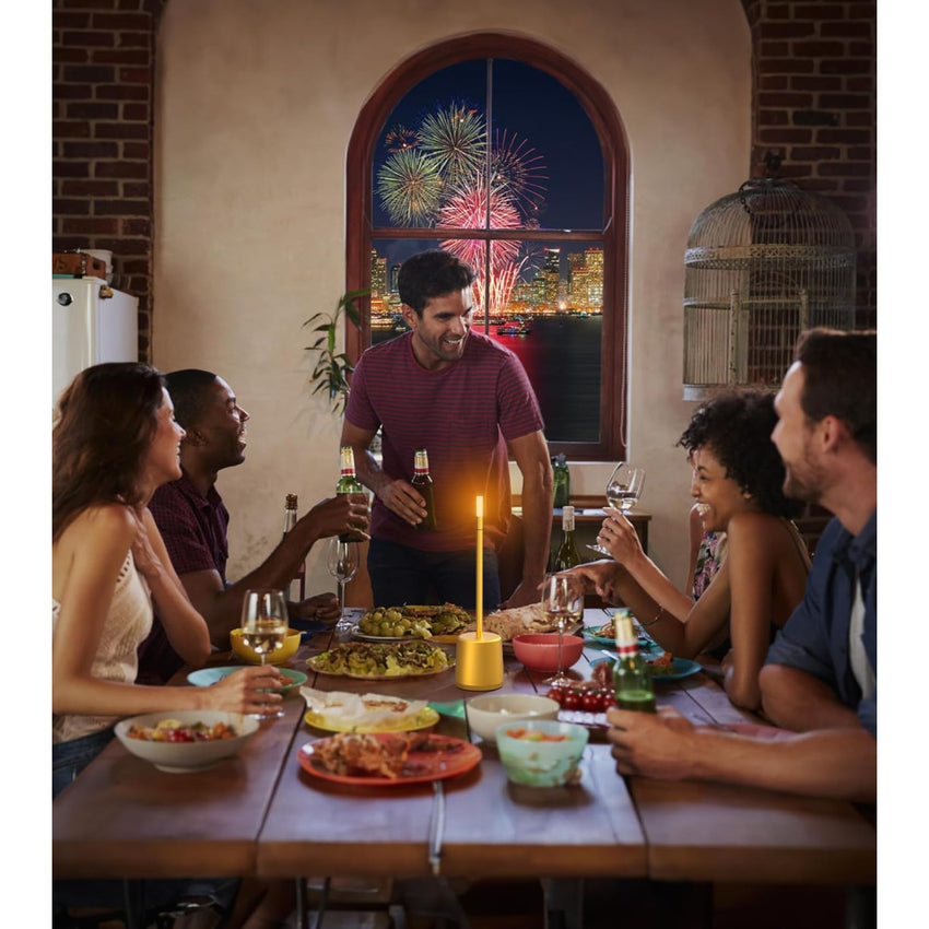 Skykey Touch Sensor Bar Table Lamp Rechargeable Modern LED Light Gold - Modern LED Light Gold