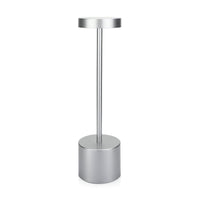 Skykey Touch Sensor Bar Table Lamp Rechargeable Modern LED Night Light Silver - M111 Silver