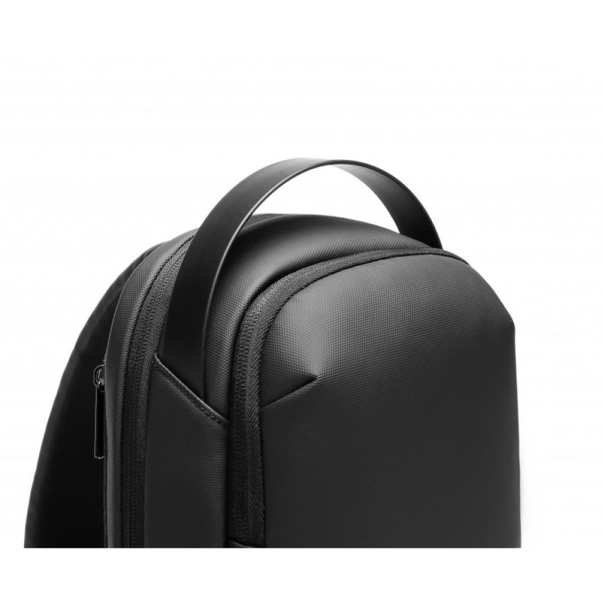 Skykey Travel Backpack Lifestyle Waterproof PU Backpack With USB-A Port Up Black Stylish Large Capacity Design - MTC304