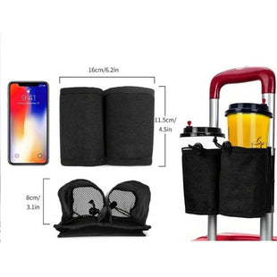 Skykey Trunk Bag Luggage Travel Cup Holder Bottle Drink Caddy Black Pouch - TRUNKBAG101BK
