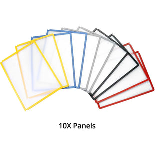 Skykey Wall Mount Reference Organizer Catalog Display Rack 10 Double-Sided A4 Panels Desktop Menu Color Frame - Wall A4-Color