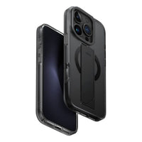 UNIQ HYBRID IPHONE 16 PRO (2024) 6.9 HELDRO MAX MAGCLICK WITH CAMERA STAND - VAPOUR (SMOKE)